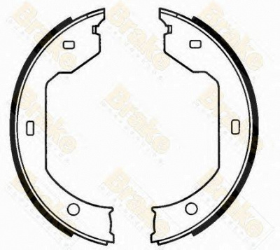 BRAKE ENGINEERING sh2593 -  Комплект тормозных колодок, стояночная тормозная система